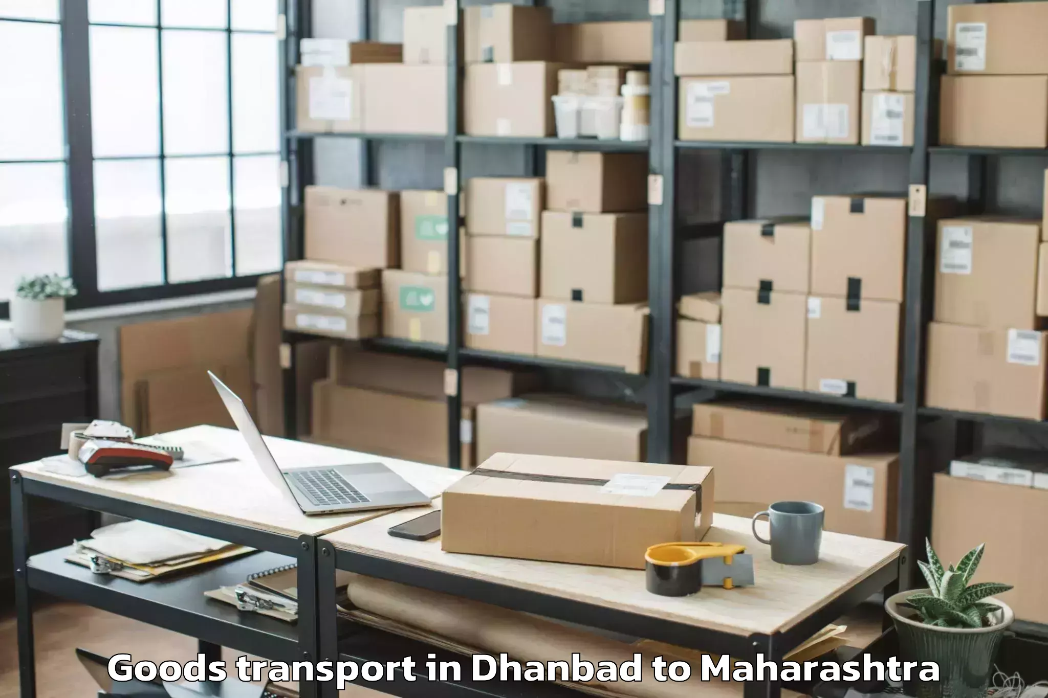 Top Dhanbad to Mudkhed Goods Transport Available